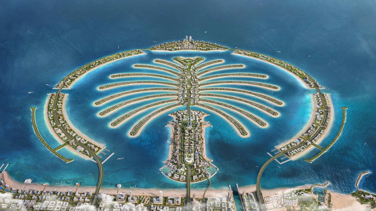 パームジュベルアリ（Palm Jebel Ali）の街並み
